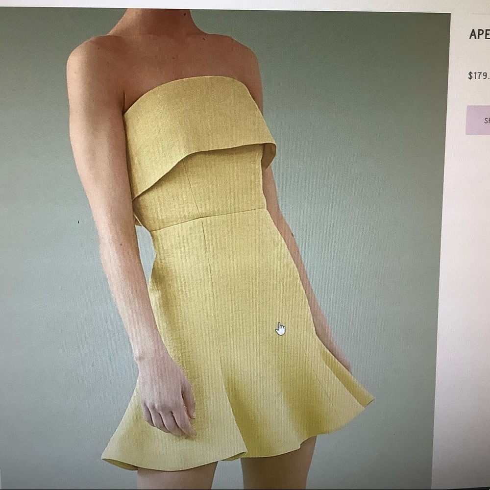 Apex Mini Dress Yellow